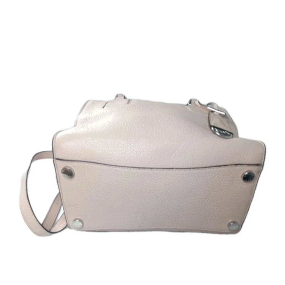 Michael Kors Selby Ballet  Satchel Handbag Pink Pebbled-Leather Retail $398